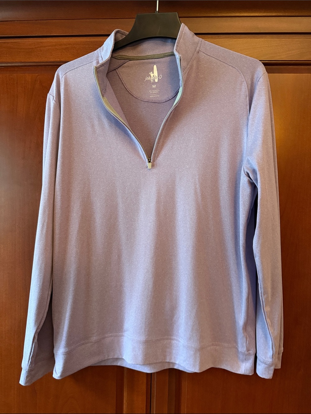 Johnnie-O Lavender Men’s Quarter-Zip Performance Sweater
